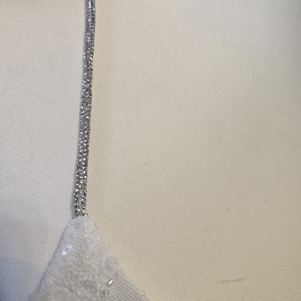 White Beaded Mini Dress - Picture 4 of 7